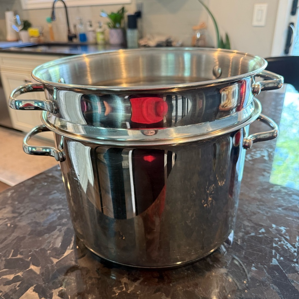 Tramontina Gourmet Tri-Ply Clad 8 qt. Stainless Steel Stock Pot + Pot Insert